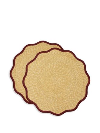 La DoubleJ Cloud placemat (set of two) - unisex - Straw - One Size - Neutrals