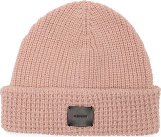 AllSaints Mixed Stitch Beanie in Misty Rose Pink at Nordstrom Rack