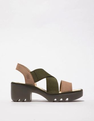 FLY London Womens Fly London TAJI502FLY Womens Sandals Taupe/Khaki - Multi - Size: 7