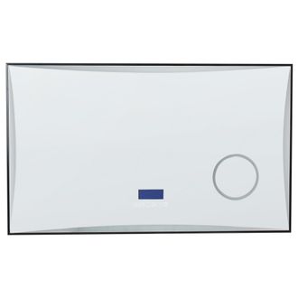 Beliani Beliani - Espejo De Ba&ntilde;o Moderno Led Rectangular Con Altavoz Bluetooth Con Espejo De Aumento 100 X 60 Cm Plateado Onlay