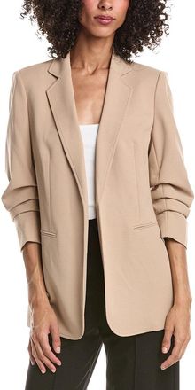 Anne Klein Scrunch Sleeve Open Jacket