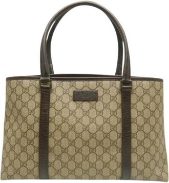 Gucci Pre-owned Vintage Tote Bag - Dames - Vintage Shopper - Bruin - ONE Size - Leer - Vintage