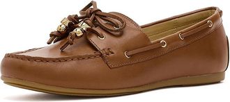 Michael Kors Fallon Moc Womens Dress Flat Shoes Luggage 1 : 9.5 M, Synthetic