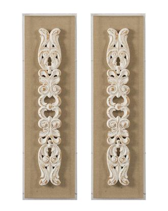 A&B Home 3-Dimensional Scroll Wall Art Set Of 2