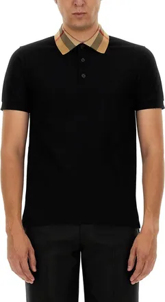 Burberry Polo In Cotone-Uomo
