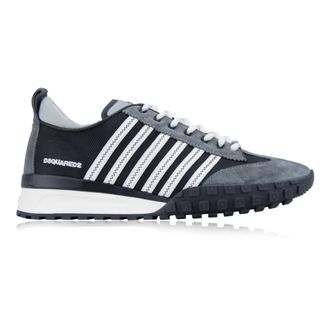 Dsquared2 Heren Veterschoenen Sneakers - Heren - Schoenen - Zwart - Maat: 43 1/2 EU Leer