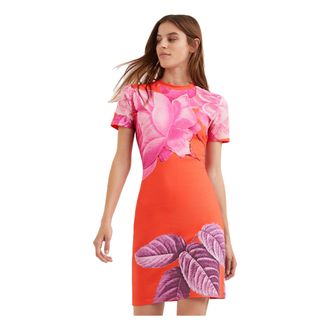 Desigual Womens Vest_LUZ Casual Dress, Orange, S