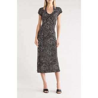 Diane Von F&uuml;rstenberg Nicole Dress in Bakit Dot Black at Nordstrom Rack, Size Xx-Small
