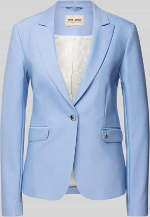 Mos Mosh Blazer mit Label-Applikation Modell Blake in Ocean, Größe 36
