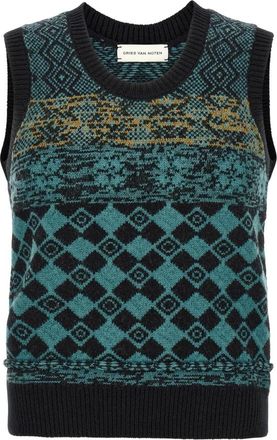 Dries Van Noten Heren, Truien, Veelkleurig, Maat: XL Wol