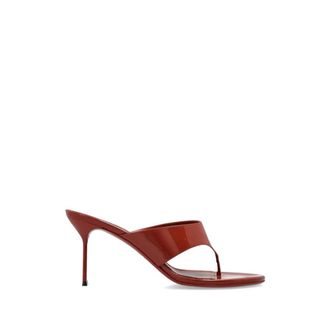 PARIS TEXAS Heeled Mules, female, Pink, Size: 8 1/2 US Lidia T-Strap Sandals