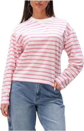 Catwalk Junkie Tops, Dames, Veelkleurig, XS, Katoen, Striped Long Sleeve