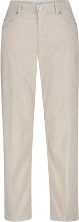 Angels Evy Straight Broeken - Dames - Straight fit broeken - Beige - XL - Katoen - Broeken
