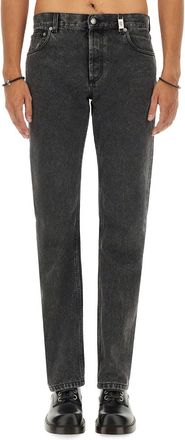 Alexander McQueen Jeans In Denim-Uomo