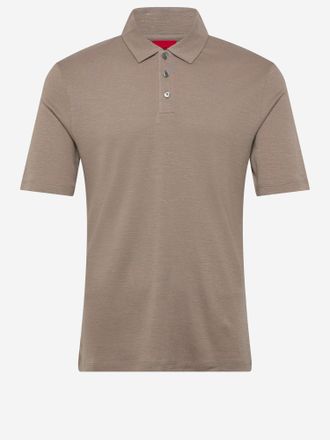 HUGO BOSS Poloshirt aus Leinenmischung