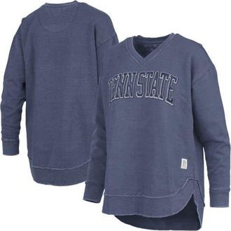 Pressbox Womens Pressbox Navy Penn State Nittany Lions Westin Poncho V-Neck Pullover Sweatshirt at Nordstrom, Size Small