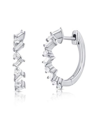 Sabrina Designs 14K 0.41 Ct. Tw. Diamond Huggie Earrings