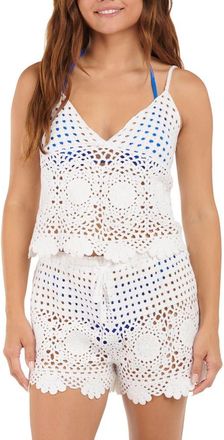 Citrus Crochet Cover-Up Camisole in White at Nordstrom Rack, Size X-Large/xx-Large