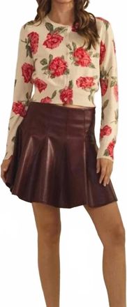 Lovlov Regan Button-Front Cropped Sweater In Cream