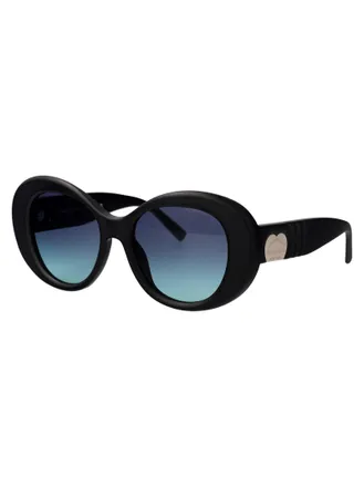 Tiffany & Co. 0TF4228 Oval Black Acetate Sunglasses - Black