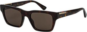 Gucci Vierkante Zonnebril - Heren - Zonnebrillen - Zwart - 51 MM - Accessoires