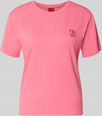 HUGO BOSS Regular Fit Pyjama-Oberteil aus Modal-Mix in Pink, Gr&ouml;&szlig;e XL