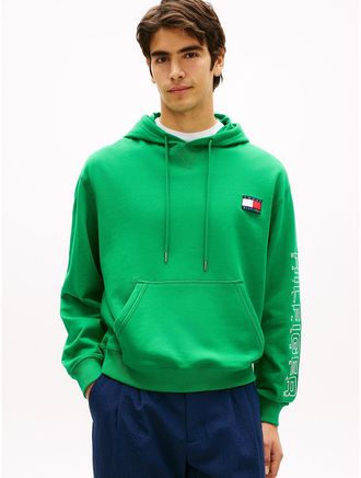 Tommy Hilfiger Mens Sail Logo Hoodie - Green - XXL
