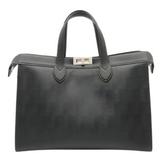 Fendi Pre-owned Vintage Canvas Tote Bag - Pre-owned - Mujer - Negro - ONE SIZE