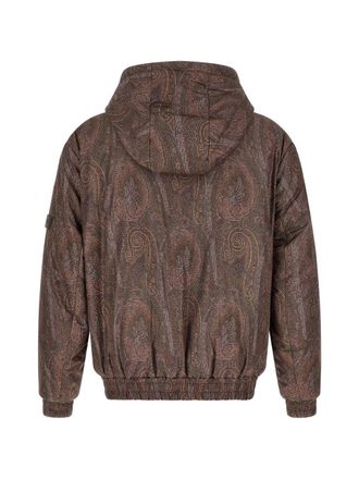 Etro Paisley Technical Hooded Jacket - Brown