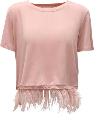Dondup T-Shirt - Dames - T-shirts - Roze - S - Tops