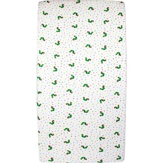 LOvedbaby x The Very Hungry Caterpillar Fitted Organic Cotton Crib Sheet at Nordstrom