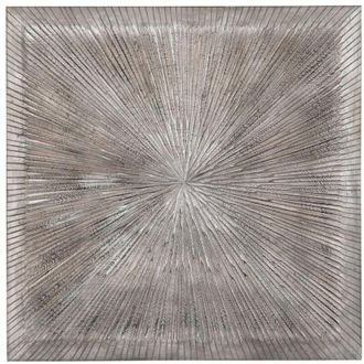 DKD Home Decor Decorazione da Parete DKD Home Decor 3D 121,5 x 2,5 x 122 cm Argentato Moderno
