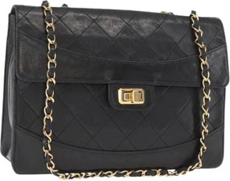 Chanel Pre-owned Leren Schoudertas - Dames - Vintage Schoudertas - Zwart - ONE Size - Leer - Vintage