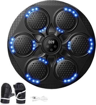 OEM M&aacute;quina De Boxeo Musical, Soporte De Pared Inteligente Bluetooth Con Guantes De Boxeo, Equipo De Golpe Electr&oacute;nico, Objetivo De Entrenamiento Para El 