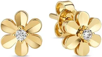 Devata Devata Daisy Flower Stud Earrings in 14K Gold at Nordstrom