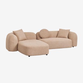 Sklum Sklum - Sof&aacute; Modular Chaise Longue Izquierdo De 2 Piezas En Chenilla Coco
