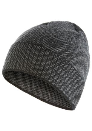 Man's World Strickm&uuml;tze MANS WORLD, Herren, schwarz (schwarz, grau), Web, Kunstfaser, Hahnentrittmuster, gemustert, gestreift, M&uuml;tzen Strickm&uuml;tze