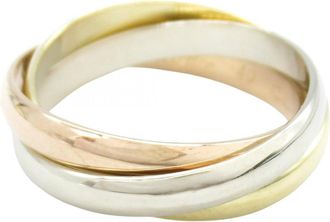 Cartier Gold Silver Yellow Gold (18K) Pink Gold (18K) White Gold (18K) Band Ring (Pre-Owned)