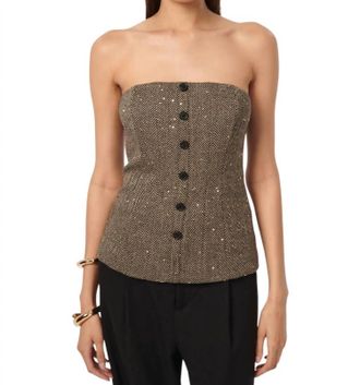 Cami NYC Elliot Top In Black And Tan