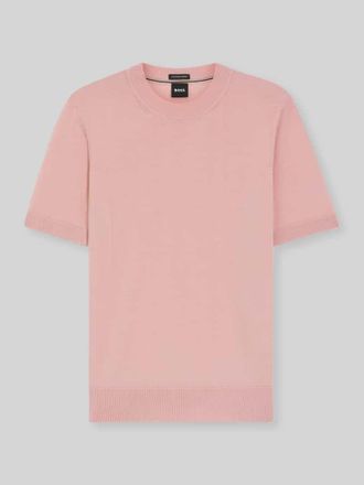 HUGO BOSS Regular Fit Pullover aus reiner Schurwolle Modell UMAURO in Rosa, Gr&ouml;&szlig;e XXXL