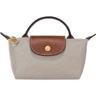 Longchamp Le Pliage Cosmetics Case in Pebble at Nordstrom
