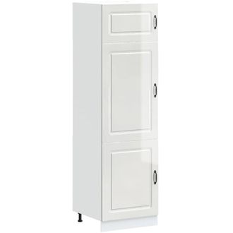 vidaXL Vidaxl - Kitchen Cupboard Kalmar High Gloss White Engineered Wood