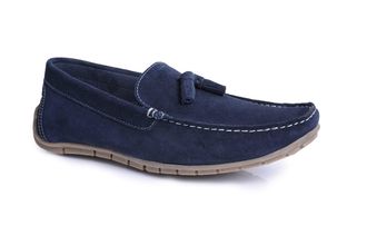 Silver Street London Mens Monza Loafer, Navy, 8 UK