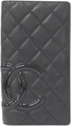 Chanel Pre-owned Long Wallet (Bi-fold) - Dames - Vintage Accessoires - Zwart - ONE Size - Leer - Vintage