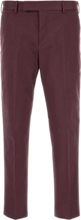 Pantaloni Torino Stretch Wol Paarse Broek - Heren - Chinos - Paars - XL - Wol - Broeken