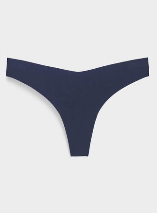 Miiyu Womens Dense laser-cut thong Recycled nylon