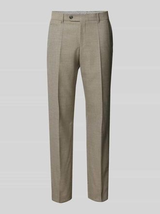 HUGO BOSS Anzughose aus reiner Schurwolle in Beige, Größe 52