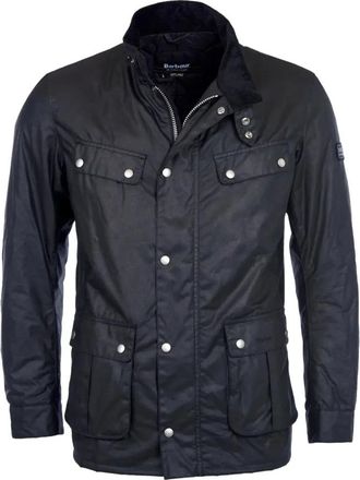Barbour Jassen, Heren, Zwart, S, Katoen, Duke Wax Jacket