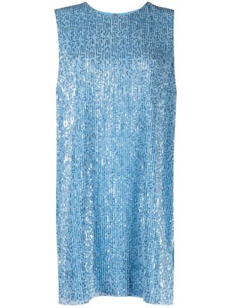 Stine Goya Isha sequin-embellished tunic top - Blue