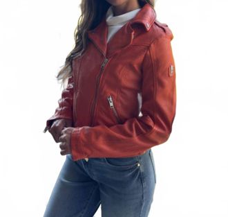 Mauritius Wild 2 Leather Jacket In Spice
